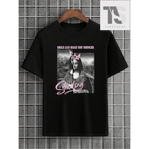 Tarzsokak Grunge Punk Erkek Punk Rock Baskılı T-shirt Siyah