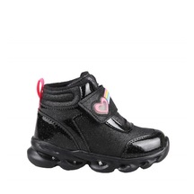 Cool Linda Boğazlı Siyah Çocuk Sneakers