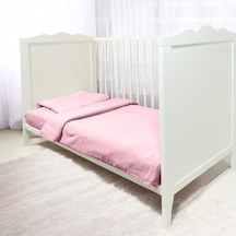 Joyous Mom Kids Bürümcük Müslin Bebek Nevresim Takım Organik Bebek Uyku Set Pembe