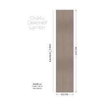 Brano Bej Desenli Duvar Lambiri 60x280 Cm-kendinden Yapışkanlı 1058