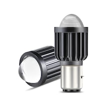 Ba20d H6 Xenon Merceklı Motorsiklet Ampulü (sarı+beyaz)