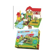 3d Puzzle Farm - Eğitici Çiftlik Temalı Yapboz Ve Ekim Seti 108 Parça