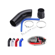 Vkemall Alüminyum Araç Hava Girişi Seti 76mm - Gaz Tepkisi & Beygir Gücü Artırıcı Evrensel Uyumlu Gümüş