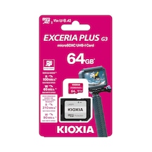 Excerıa Plus G3 64gb Microsdxc Hafıza Kartı Uhs-ı U3 V30 C10 A2, 210/90mb/s'ye Kadar, 4k+