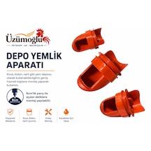 1 Adet Depo Yemlik Aparatı Kova, Bidon Ve Varil Uyumlu Tavuk, Civciv, Bıldırcın Ve Kanatlı Yemlik Aparatı