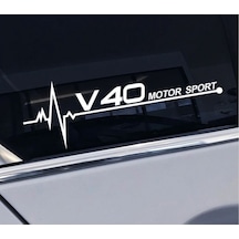 Volvo S40 Yan Cam Sticker Oto Kapı Çıkartma 20Cmx7Cm