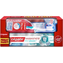 Colgate Hassasiyete Pro-Çözüm Beyazlatıcı Diş Macunu 75 ML + Mikro İnce Diş Fırçası