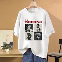 Flood Of Style Saat Sonra Hafta İçi Albüm Grafik T Shirt Erkek Kadın Vintage Hip Hop Streetwear Boy Kısa Kol Beyaz