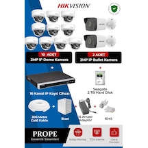 Hıkvısıon 12 Kameralı Bullet Full Sistem Paketi