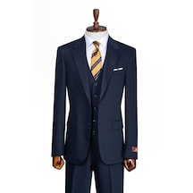 İlayda Emir Luxury, İtalyan Kesim, Slim Fit, Blazer, Erkek Takım Lacivert