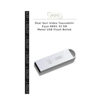 Özel Seri Video Taşınabilir Eşya Dk01 32 Gb Metal Usb Flash Bellek