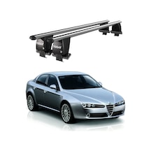 Royal Alfa Romeo 159 2005-2013 Uyumlu Gri Kilitli Ara Atkı Port Bagaj Tavan Barı