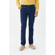Sabri Özel Chino Erkek Denim Mavi