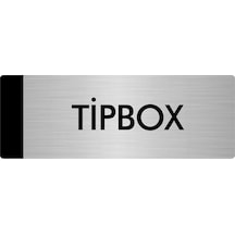 Metal Yönlendirme Levhası, Departman Kapı Isimliği Tipbox 7x20 Cm Gümüş Renk