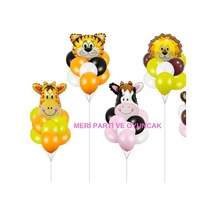 Konsept Balon Set 4 Adet Folyo Balon 30 Adet Metalik Balon Turuncu