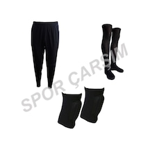 Ünal Spor Kaleci Pantolonu,Dizlik,Lüks Çorap Set Siyah