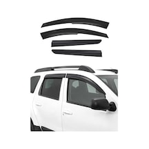 Dacia Duster 2010-2016 Arası Uyumlu Araca Özel Sport Style Akrilik Cam Rüzgarlığı Koyu Duman 4 Parça