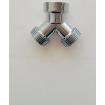 Çamaşır Makinesi Musluk Çatalı Krom 3/4 Ölçü Standart Metal
