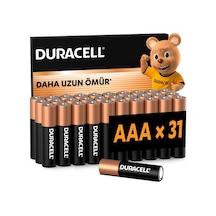 Duracell Basıc Aaa İnce Alkalin Kalem Pil 31'li Paket 1,5v
