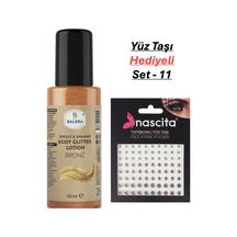 Vücut Losyonu Simli 125 Ml & Yüz Taşı Hediyeli-11