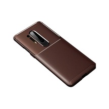 One Plus 8 Pro Kılıf Kamera Çıkıntılı Karbon Fiber Dokulu Renk Atmaz Kapak Negro