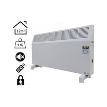 Konvektör 1000w Dijital Elektrikli Isıtıcı Beyaz