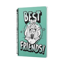 Mabbels Spiralli Defter Tom And Jerry Best Friends Yeşil 80 Yp 17x24 Dft-388593 Çok Renkli