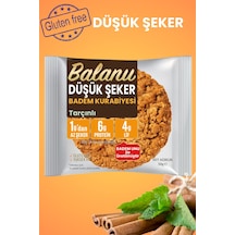Balanu Düşük Şekerli Tarçınlı Badem Kurabiyesi 50gr X3 Adet