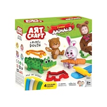 03697 Art Craft Eğlenceli Hayvanlar Hamur Set 200   Gr