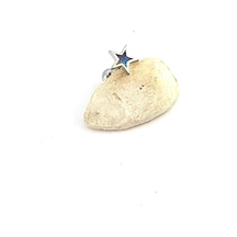 Opal Taşlı Yıldız Figürlü 925ayar Gümüş Tragus Kıkırdak Piercing Gümüş