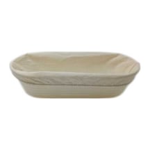 Hamur Mayalama Sepeti Bezi Oval 30 Cm Gümüş