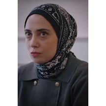 Carell Kızılcık Şerbeti Nursema'nın Tercihi Deep Siyah Early İpek Şal Çok Renkli