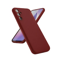 Samsung Galaxy  Uyumlu,  A24 4g Kılıf First Silikon - Bordo