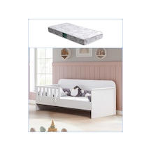 Montessori Karyola, Vizyon Montessori Karyola - Beyaz + 1 Adet 90x190 Comfort Yatak