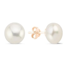 9,5 Mm Doğal İnci Top Küpe Rose Rose