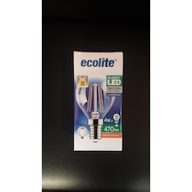 Ecolite 5'li Paket E14 Gün Işığı Rustik Top Led Ampul