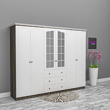 Bale 6 Kapılı Modern Gardrop Suntalam Antrasit