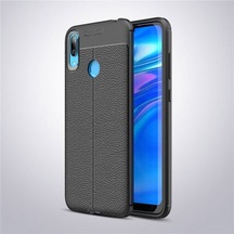 Huawei Y7 Prime 2019 Kılıf Yoğun Silikon Malzemeli Uzun Ömürlü Niss Premium Kapak Siyah