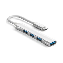 4 Port Type C Hub Ultra Slim Usb Hub 4Lü Type Usb C Çoklayıcı