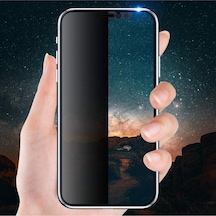 Senalstore Apple  Uyumlu iPhone Xs Max / 11 Pro Max Gizli Hayalet Kırılmaz Cam Privacy Ekran Koruyucu