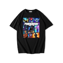 Brz Collection Unisex Oversize Fort T-shirt Siyah