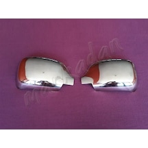 Woc Chrome Renault Kangoo Krom Ayna Kapağı 2002-2007 2 Parça Abs