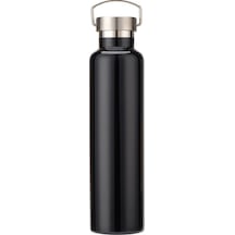 304 Vakumlu Paslanmaz Çelik Vakum Şişesi Çift Katmanlı Büyük Kapasiteli Dış Mekan Su Şişesi Dağcılık Spor Şişesi, Kapasite: 600ml Siyah