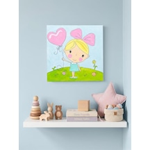 %100 El Yapımı Sevimli Akrilik Tablo - 20x20 Cm Bebek Odası Dekoru