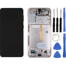 Te Samsung Uyumlu S22 Plus S906 Çıtalı Oled Lcd Ekran Pembe+tamir Seti