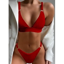 Halka Detaylı Alt Üst Bikini Takım (551640359)