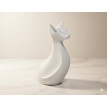 Soyut Kedi Figürü - 16 Cm 3d Baskı