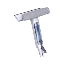 Spreyli Temiz Su Hazneli Ve Kirli Su Hazneli Mikrofiber Cam Silme Mopu, Netsil Sprey Mop Max 150 Cm. Alüminyum Teleskopik Saplı Cam Temizleme Seti F420, Çok Fonksiyonlu Temizlik Aparatı Çok Renkli