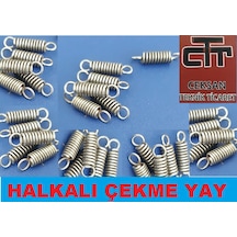 Yay Halkalı Çekme Yay Çap 5 MM Toplam Boy 17.75 MM Adet Seçenekli 12 Adet