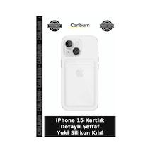 İphone 15 Kartlık Detaylı Şeffaf Yuki Silikon Kılıf Cep Koruyucu Cihaz Ortucu Telefon Kabı çok renkli